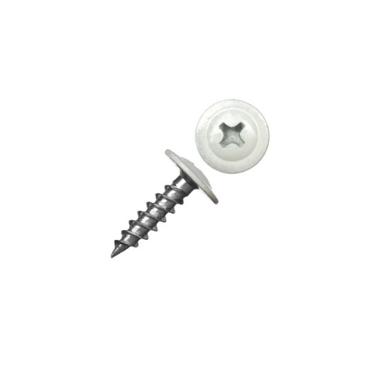 4,2х19 RAL 9003 Саморез с прессшайбой острый