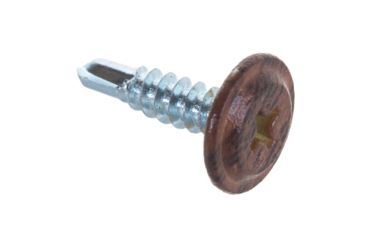 4,2х19 Саморез с прессшайбой со сверлом темный дуб