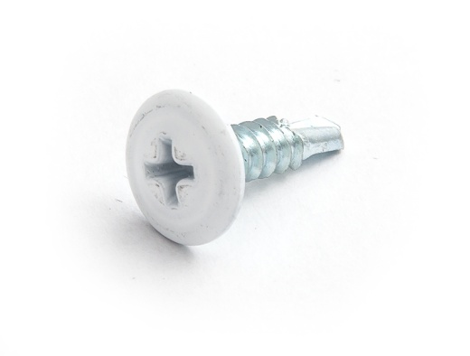 4,2х19 RAL 9003 Саморез с прессшайбой со сверлом